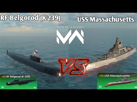 Modern Warships Rf Belgorod K Vs Uss Massachusetts Who Will Win