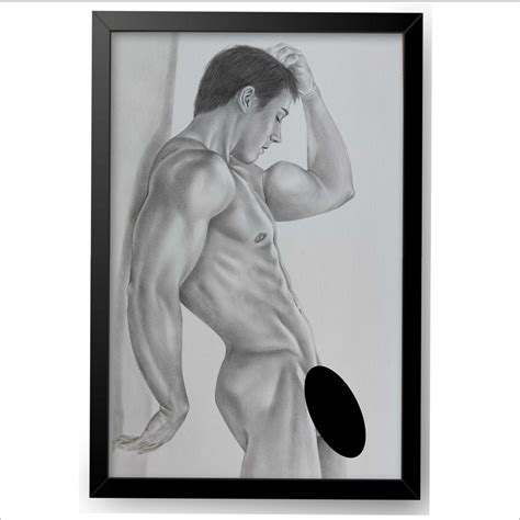 Male Nude Art Not Print Sex Art Nsfw Sexy Nude Naked Man Painting