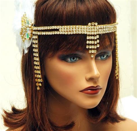 Great Gatsby Headband, 1920s Headpiece, Hair Jewelry Gold Flapper ...