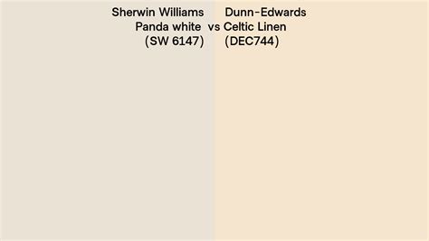 Sherwin Williams Panda White Sw 6147 Vs Dunn Edwards Celtic Linen