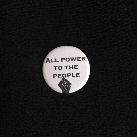 All Power To The People Pin Badge Anti Trump Pin Badge Power To The