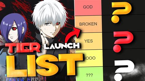 TOKYO GHOUL BREAK THE CHAINS TIER LIST 10th November 2023 YouTube