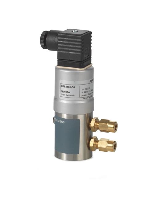 Qbe3000 D10 Siemens Differential Pressure Sensor For Liquids And Gases 0 To 10 Bar Dc 0 To 10v