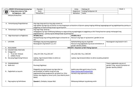 Solution Daily Lesson Plan Sa Kontemporaryung Isyu Week To