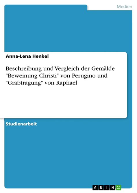 Amazon Beschreibung Und Vergleich Der Gem Lde Beweinung Christi Von