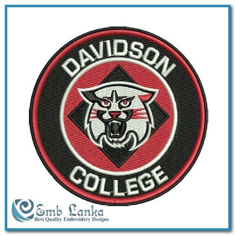 Davidson College Logo Embroidery Design - Emblanka