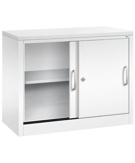 C P Sliding Door Cabinet Acurado Sideboard 1000 X 400 X 720 Mm White