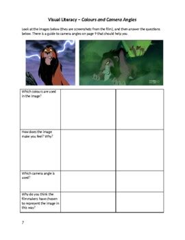 Hamlet The Lion King Comparison Study Guide By Teachingallthetime