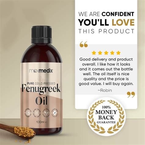 Buy Pure Cold Pressed Fenugreek Oil For Natural Breast Enhancement