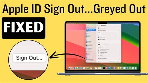 Fix Apple Id Sign Out Greyed Out On Mac 2024 Macos Sequoia Sonoma