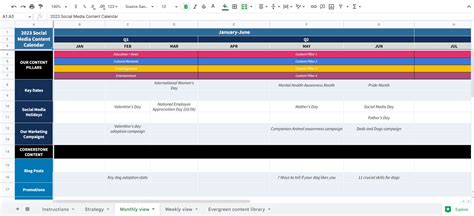 Social Media Calendar Important Dates Marjy Deerdre