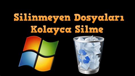 Silinmeyen dosyaları kolayca silme 2023 YouTube