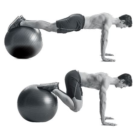 Swiss Ball Jackknife Bodybuilding Wizard