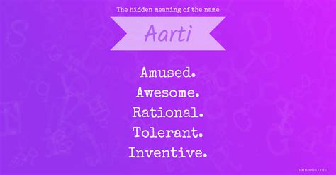 The hidden meaning of the name Aarti | Namious