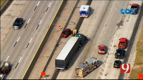 Bob Mills Skynews Flies Over Crash Involving Semi On I