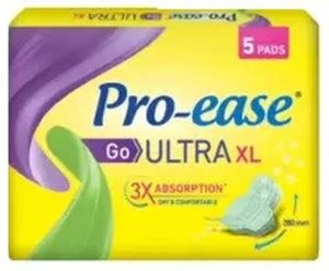 Pro Ease Proease Go Ultra Xl Pads Sanitary Pad Pack Of Sanitary