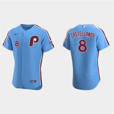 Nick Castellanos Philadelphia Phillies Alternate Jersey – Light Blue ...