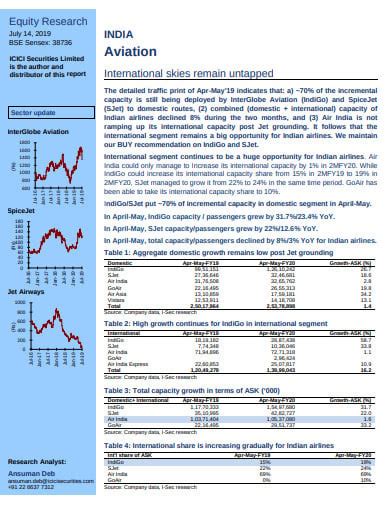 12 Equity Research Report Templates In Pdf Ms Word Xls