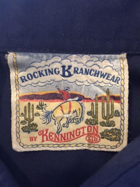 Rocking K Ranchwear By Kennington Shirt Small S Pearl Snap Embroidered