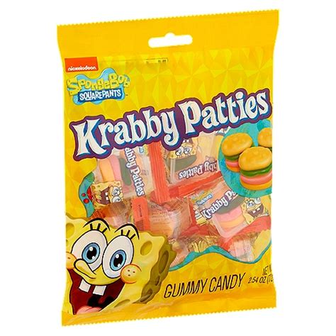 Nickelodeon SpongeBob SquarePants Krabby Patties Gummy, Candy