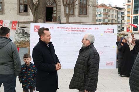 Afyon da Saadet Partisinden Anlamlı Proje SİYASET Afyon Türkeli