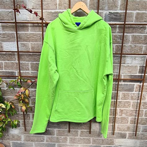 Oversized Lime Green Hoodie by Mazrood Heavyweight... - Depop