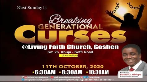 Breaking Generational Curses 3rd Service October 11 2020 Youtube