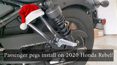 Motorcycle Passenger Foot Peg Install Youtube