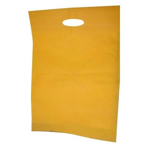 Plain Yellow D Cut Non Woven Bag For Shopping At Rs 170 Kg In Rajkot