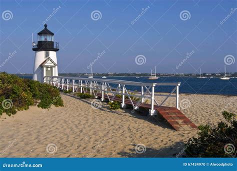 Most Famous Nantucket Island Lighthouse Stock Photo Image Of