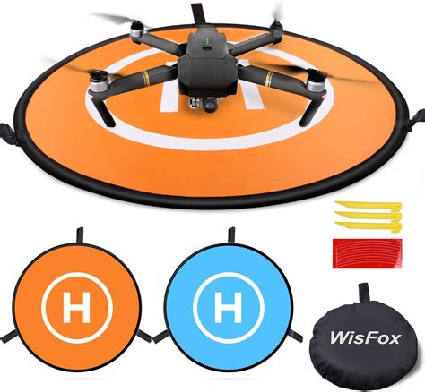 Drone Landing Pad Wisfox Universal Waterproof D 75cm30 Portable Foldable Landing Pads For Rc