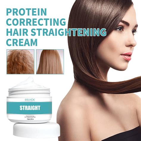 Kkcxfjx Ts New Protein Correcting Hair Straightening Cream Silk And Gloss Hair Straightening