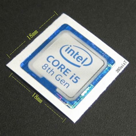 Intel Core I5 8th Gen Sticker 18mm X 18mm 8th Generation Ebay