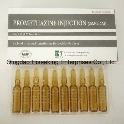 GMP Promethazine Injection 50mg 2ml China Medicine And Promethazine