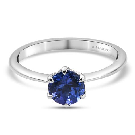 RHAPSODY AAAA Tansanit Solitär Ring 950 Platin ca 0 93 ct SHOPLC