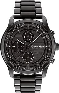 Calvin Klein Analogue Multifunction Quartz Watch For Men With Black