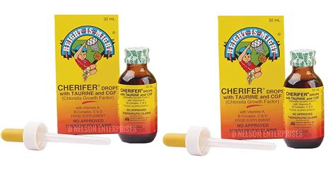 2 Cherifer Drops Wtaurine And Cgf 2 X 30ml