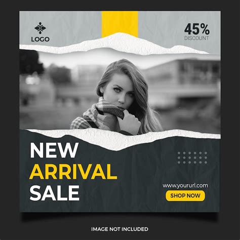 Premium PSD New Arrival Sale Fashion Social Media Post Template