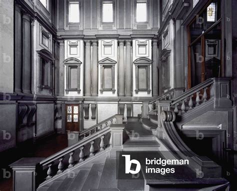 Image Of Staircase Of The Vestibule Of The Laurentian Library