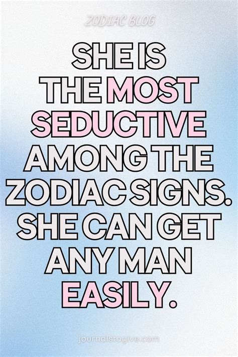 She Is The Most Seductive Among The Zodiac Signs She Can Get Any Man