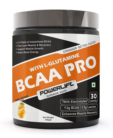 Powerlift Bcaa Pro Gm Orange Flavour For Men Women With