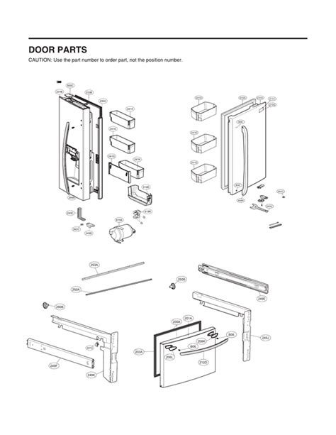 Lg Lfxs26973d01 Freezer Door Handle Stainless