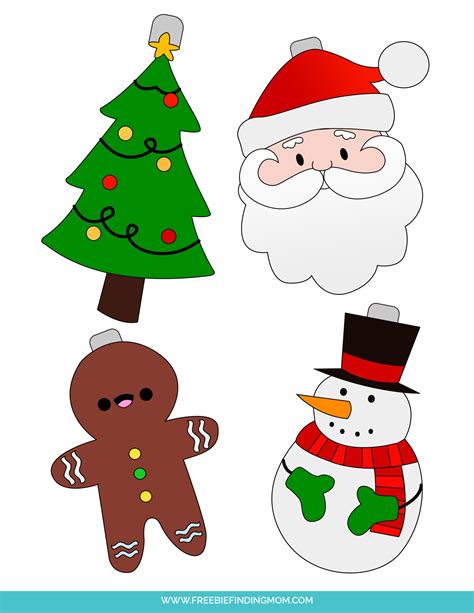 Free Christmas Ornaments Printables (PDF Downloads)