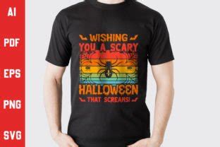 Wishing You A Scary Halloween Graphic By T Shirts Shop Creative Fabrica