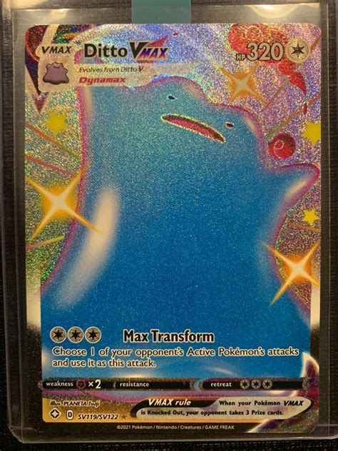 Ditto Vmax Shiny Pokemon Card Shining Fates Hobbies And Toys Toys