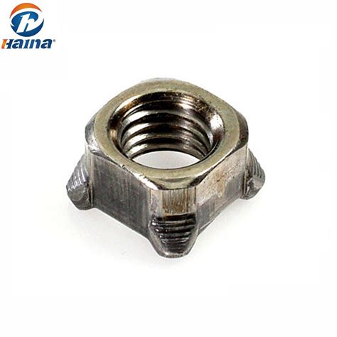 Din928 M6 M24 Stainless Steel 304 316 Square Weld Nut Weld Nuts And