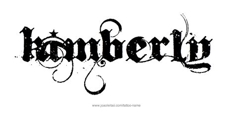 Kimberly Name Tattoo Design Howtocrochetforbeginnerseasy