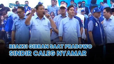 Gibran Tahan Tawa Saat Prabowo Sindir Caleg Nyamar Jadi Nelayan