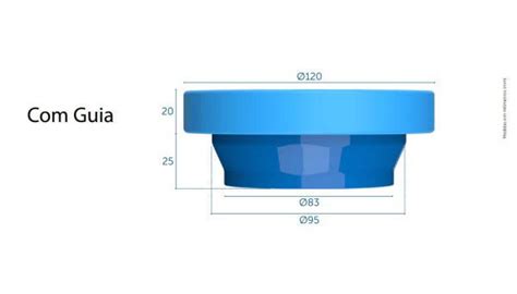 Kit 3 Anéis de Vedação Guia para Vaso Sanitário 340102 Blukit