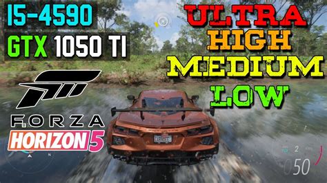 FORZA HORIZON 5 GTX 1050 TI 4GB I5 4590 8GB RAM TEST LOW